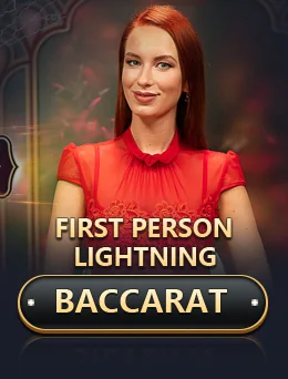 First Person Lightning Baccarat app thumbnail by Evolution