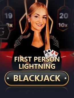 First Person Lightning Blackjack app thumbnail by Evolution